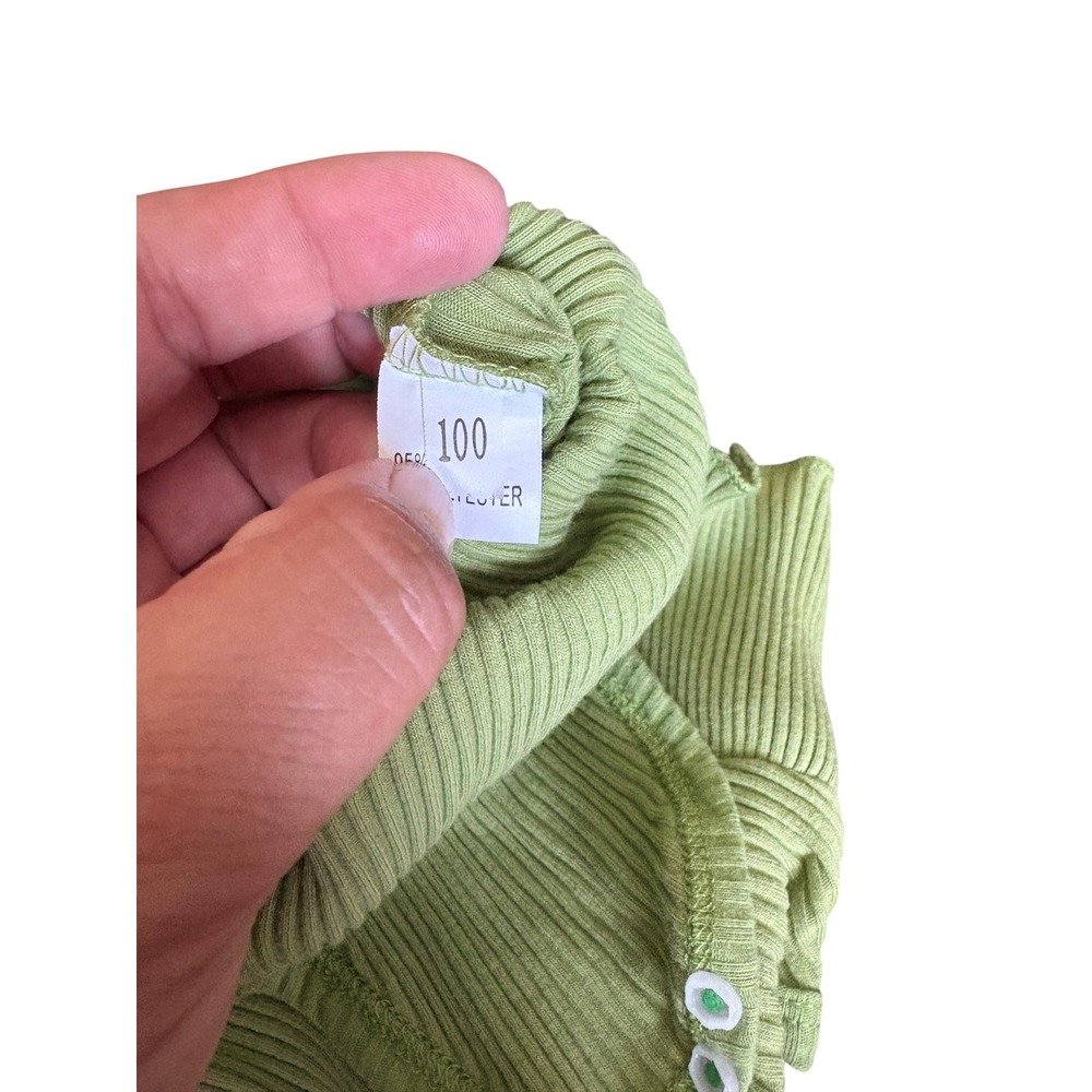 Baby Girl Boutique Outfit 12M/ 100 Green Flutter Sleeve Bodysuit Floral Shorts - Picture 4 of 7